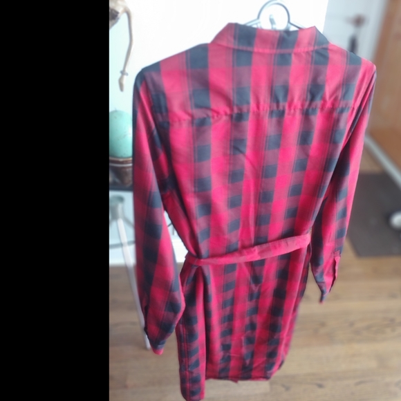 The Limited Plaid Shirtdress SZ Medium - Picture 5 of 6